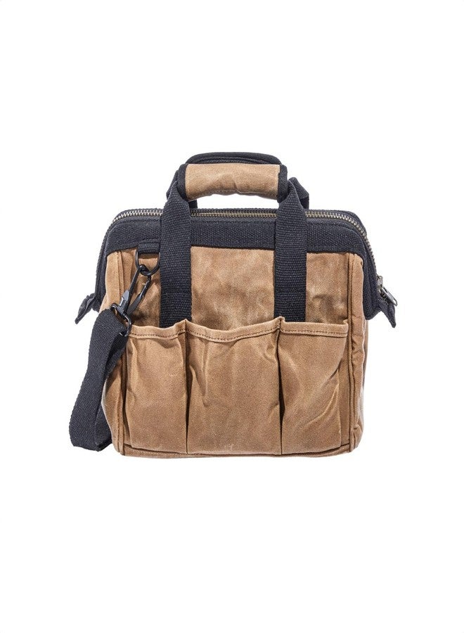 Readywares Tool Bag, Heavy Duty Waxed Canvas Bag for Gear, Tools, Supplies and Equipment (12", Tan) - Image 2